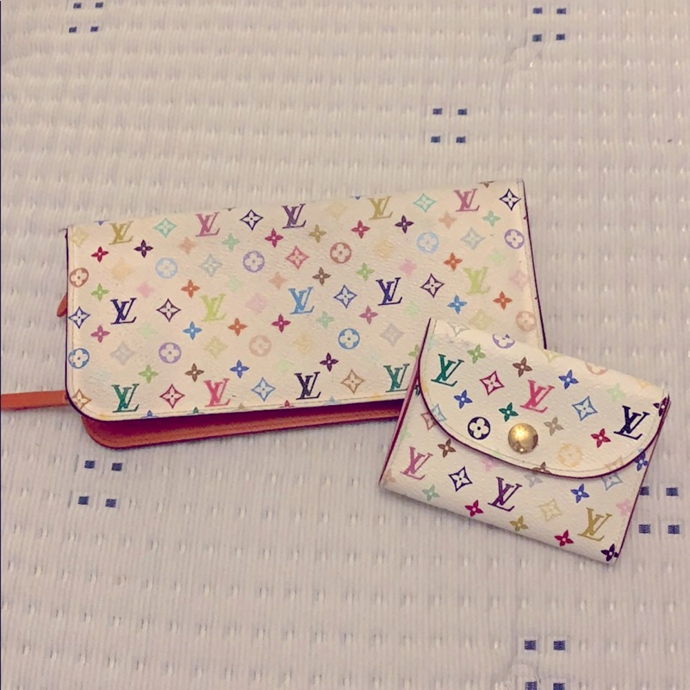 Louis Vuitton White / Multicolored Wallet